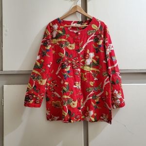 Long-sleeve Red​ Top